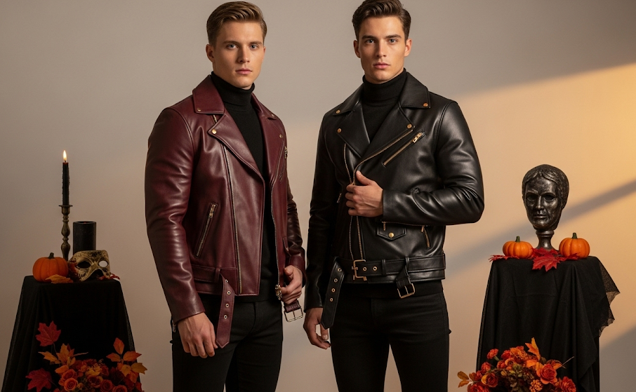 Rouven vs Bazel: Which Leather Jacket Gives the Ultimate Halloween Look?