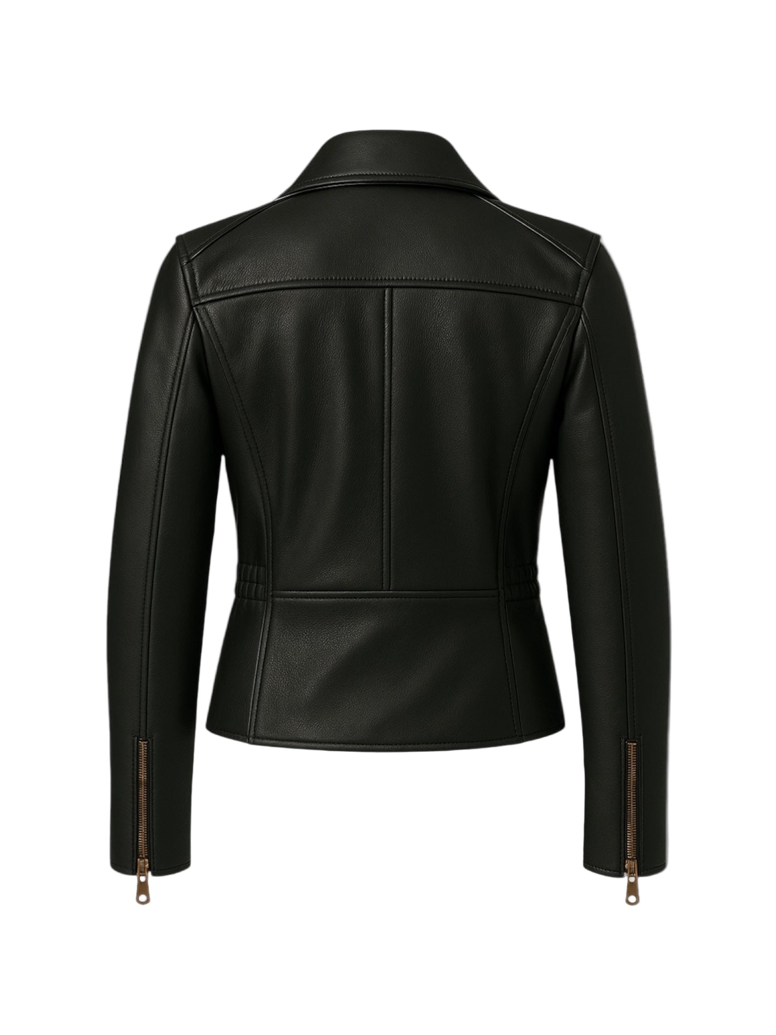 STRUX - Black Biker Leather Jacket
