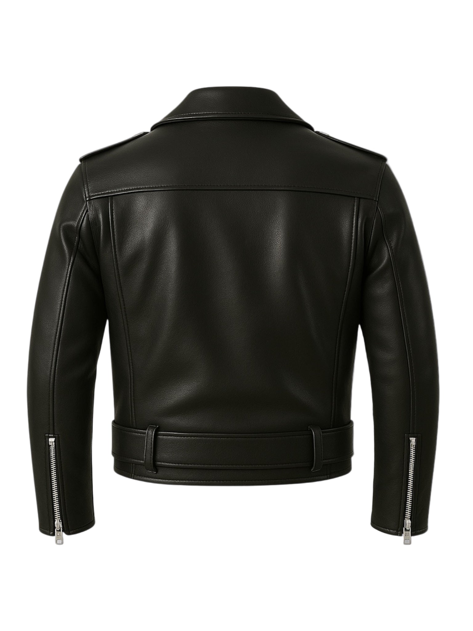 BAZEL – Black Biker Leather Jacket