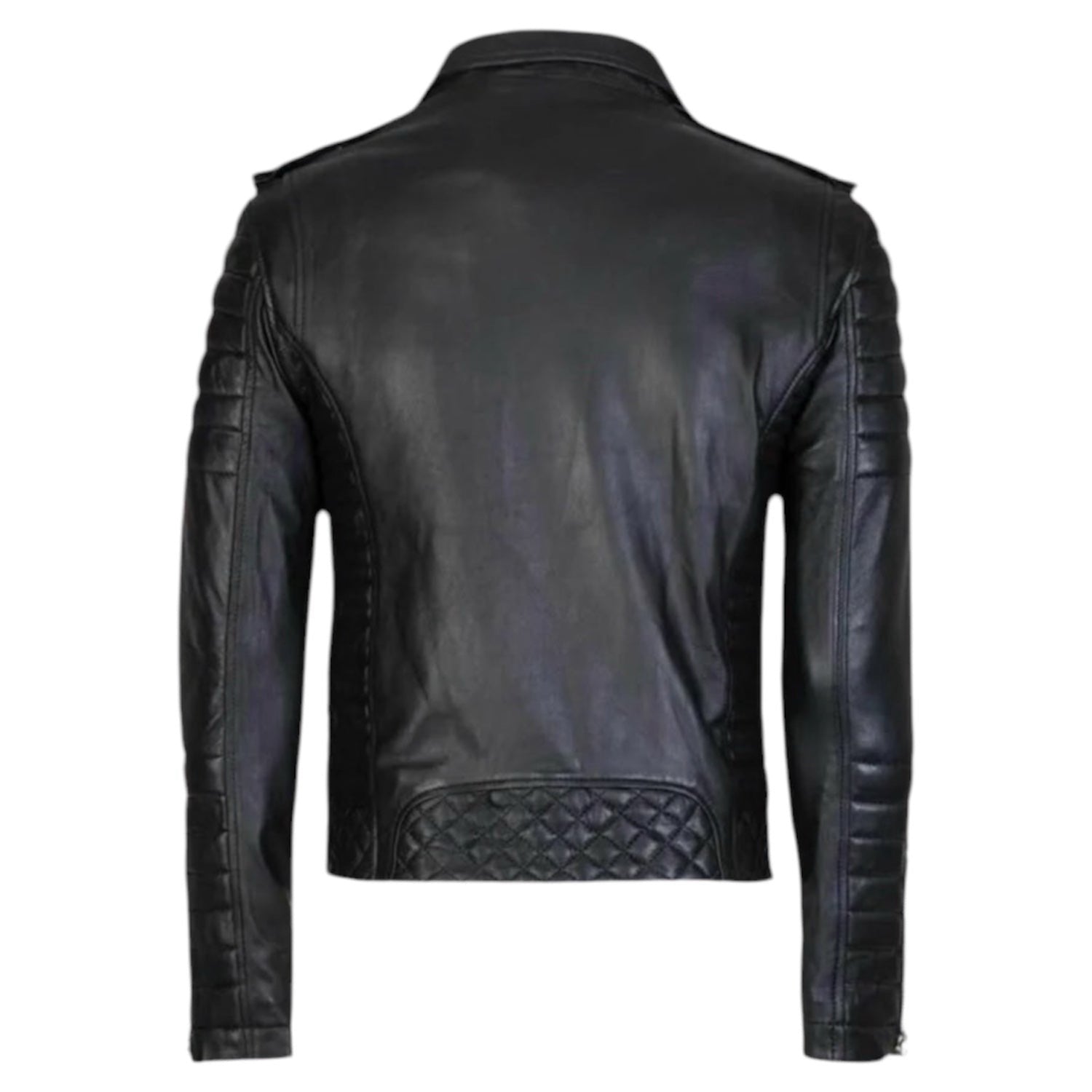 CROW – Black Biker Leather Jacket