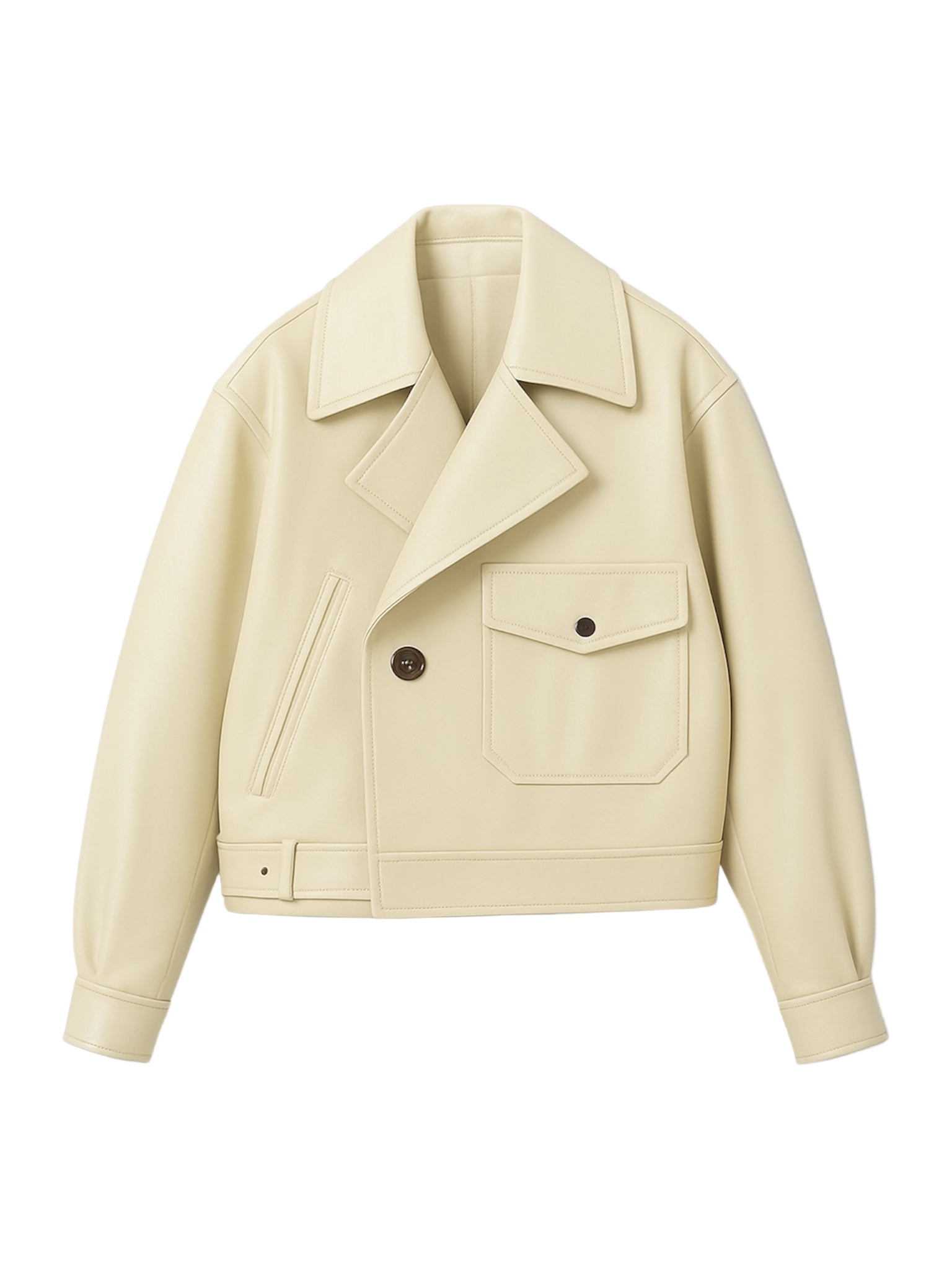 IVOREE – Oversized Biker Leather Jacket