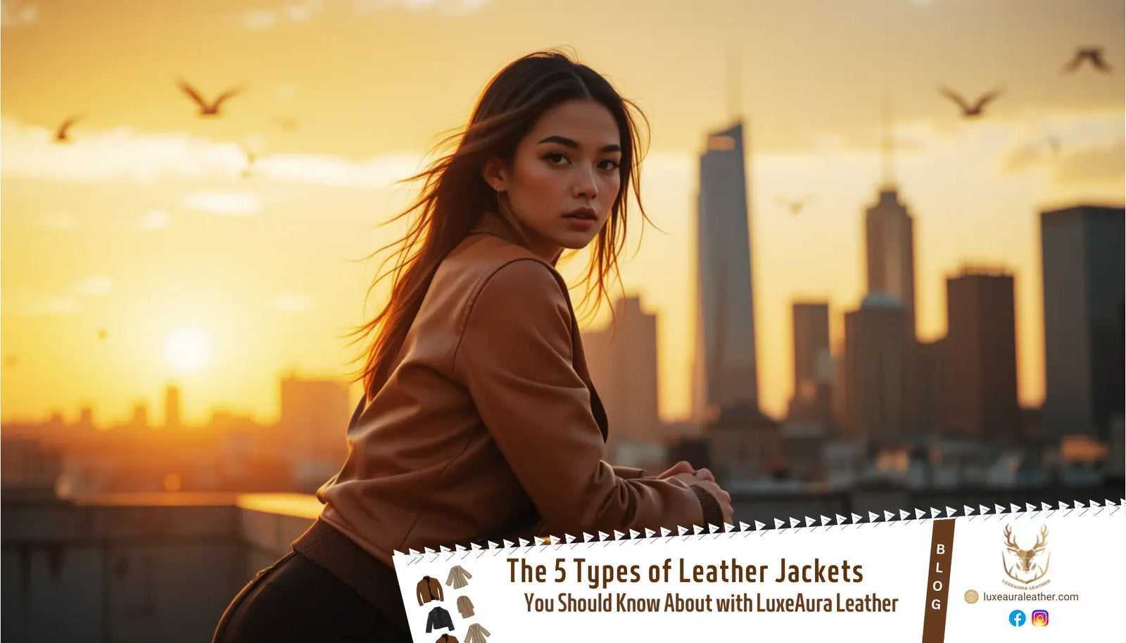 The 5 Types of Leather Jackets You Should Know About with LuxeAura Leather