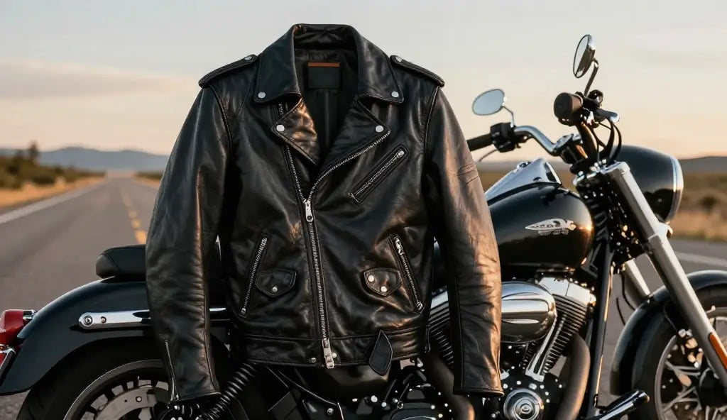 best biker leather jacket under 500 USA handcrafted premium leather biker jacket by LuxeAura Leather