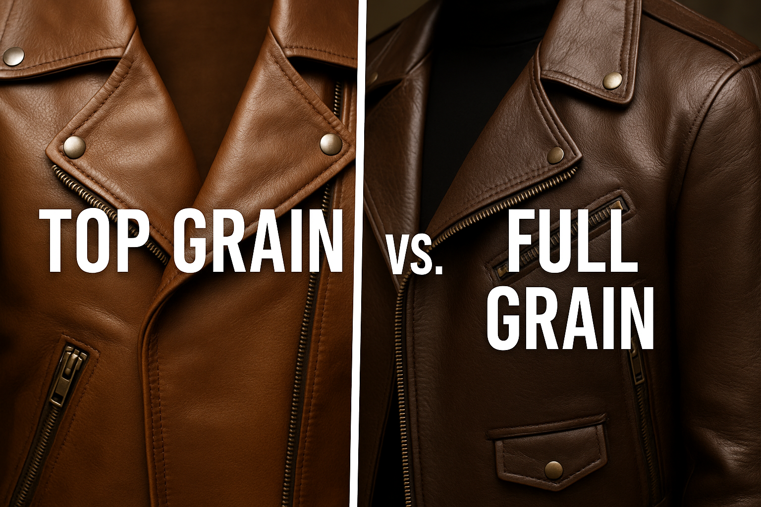 Top Grain vs. Full Grain Leather Jacket