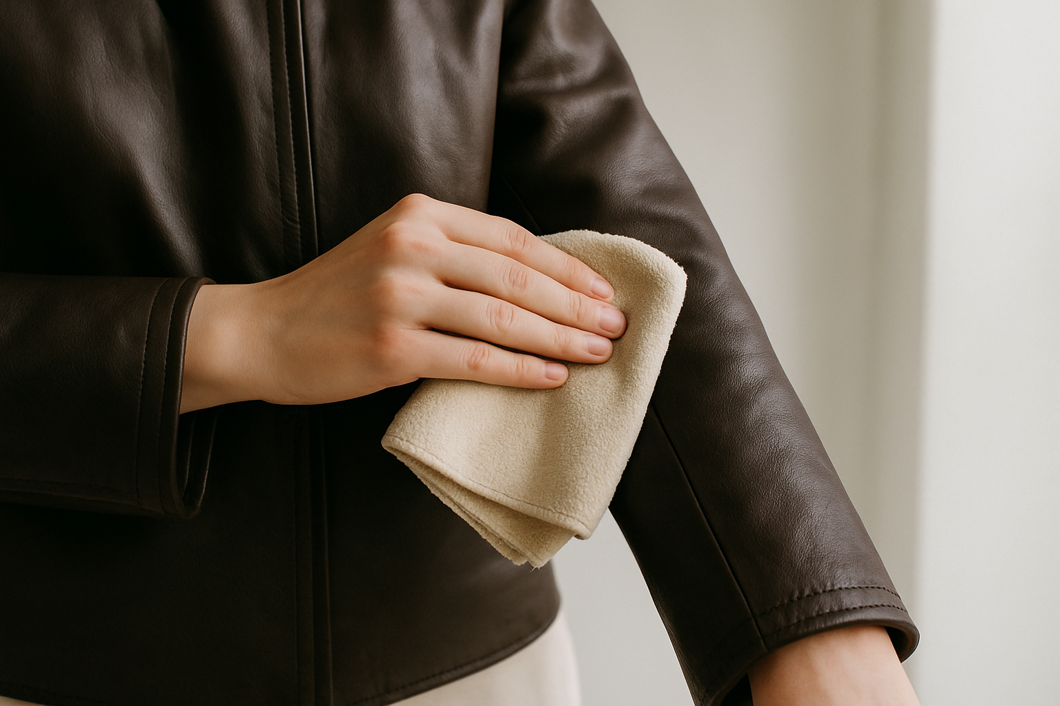 How to Clean a Leather Jacket with LuxeAura Leather