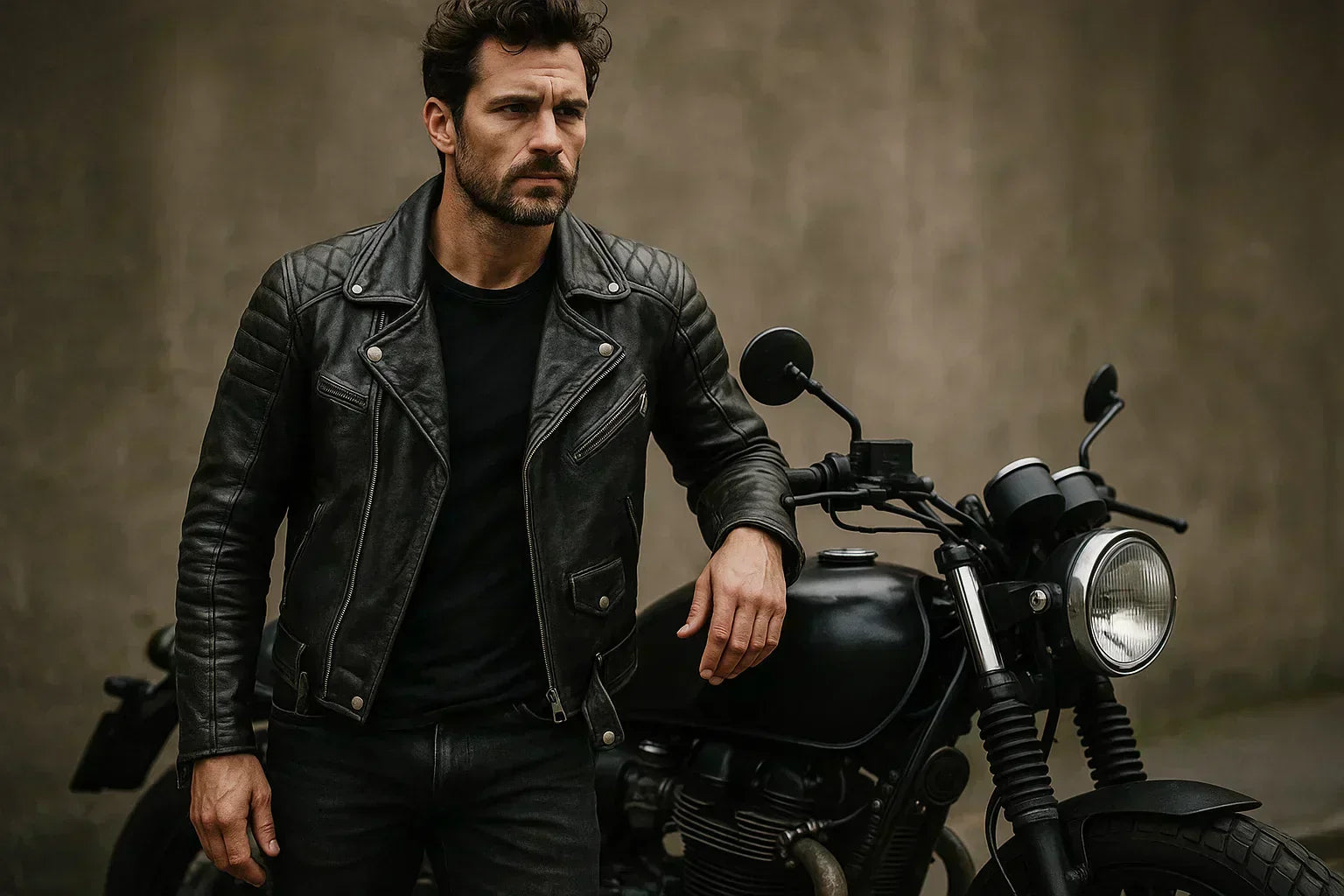 black biker leather jacket guide with LuxeAura Leather 