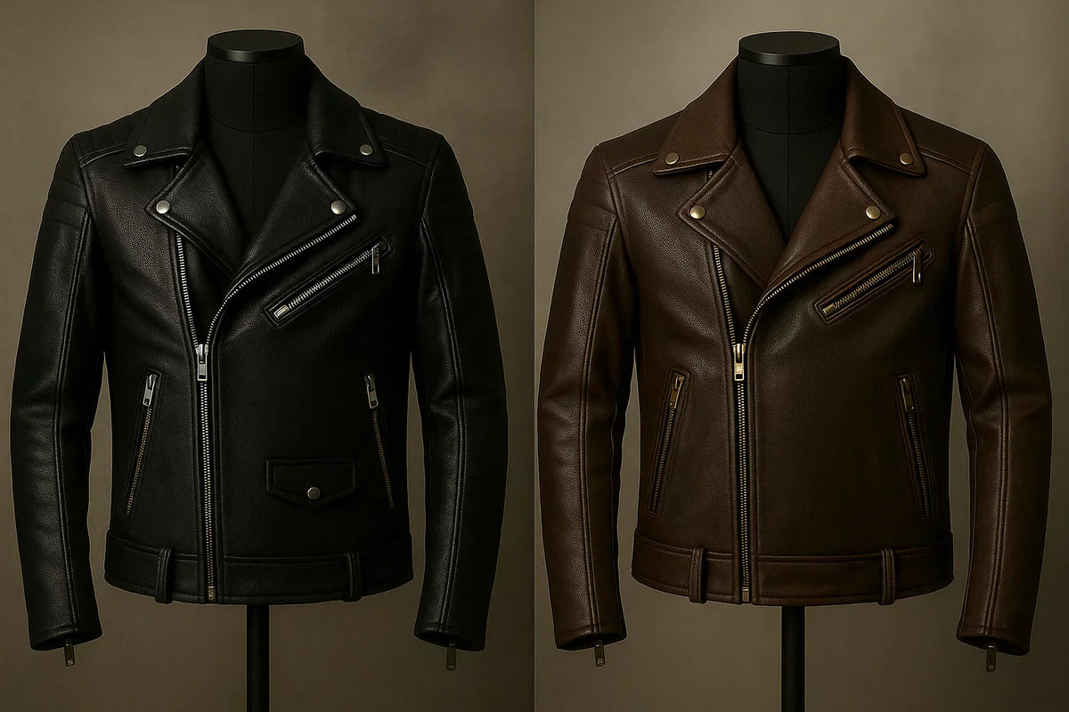 Brown vs Black Biker Jackets – Which One to Choose For Style?