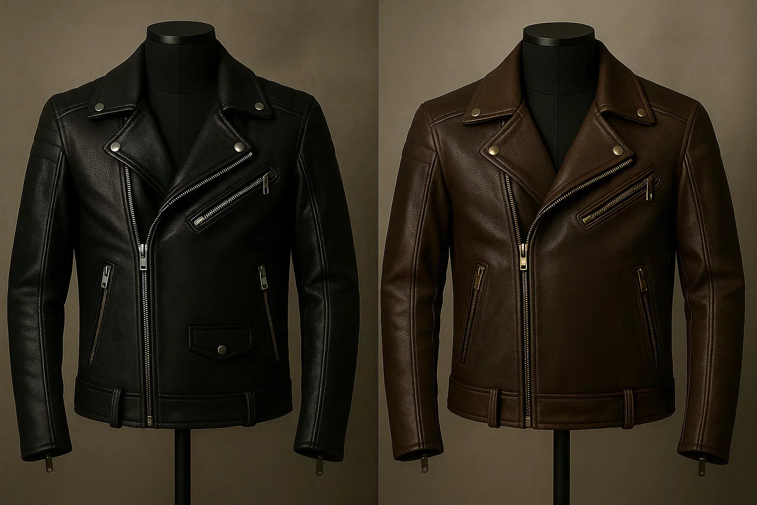Brown vs Black Biker Jackets – Which One to Choose For Style?