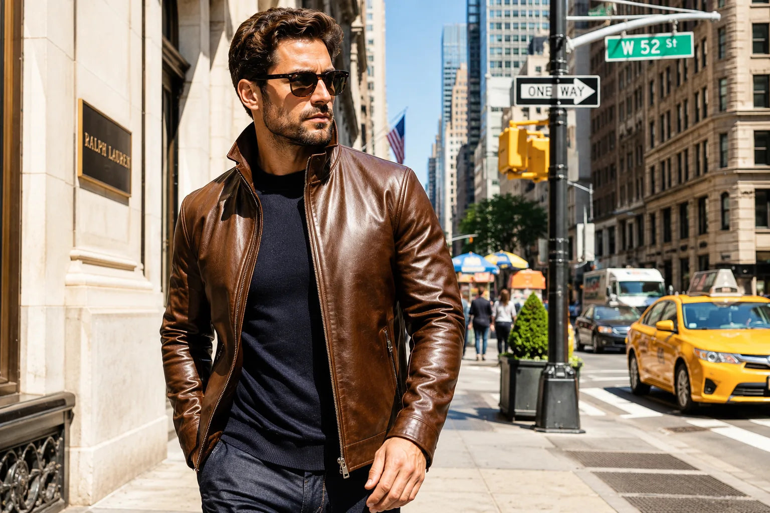 Full-Grain Leather Jackets for Men