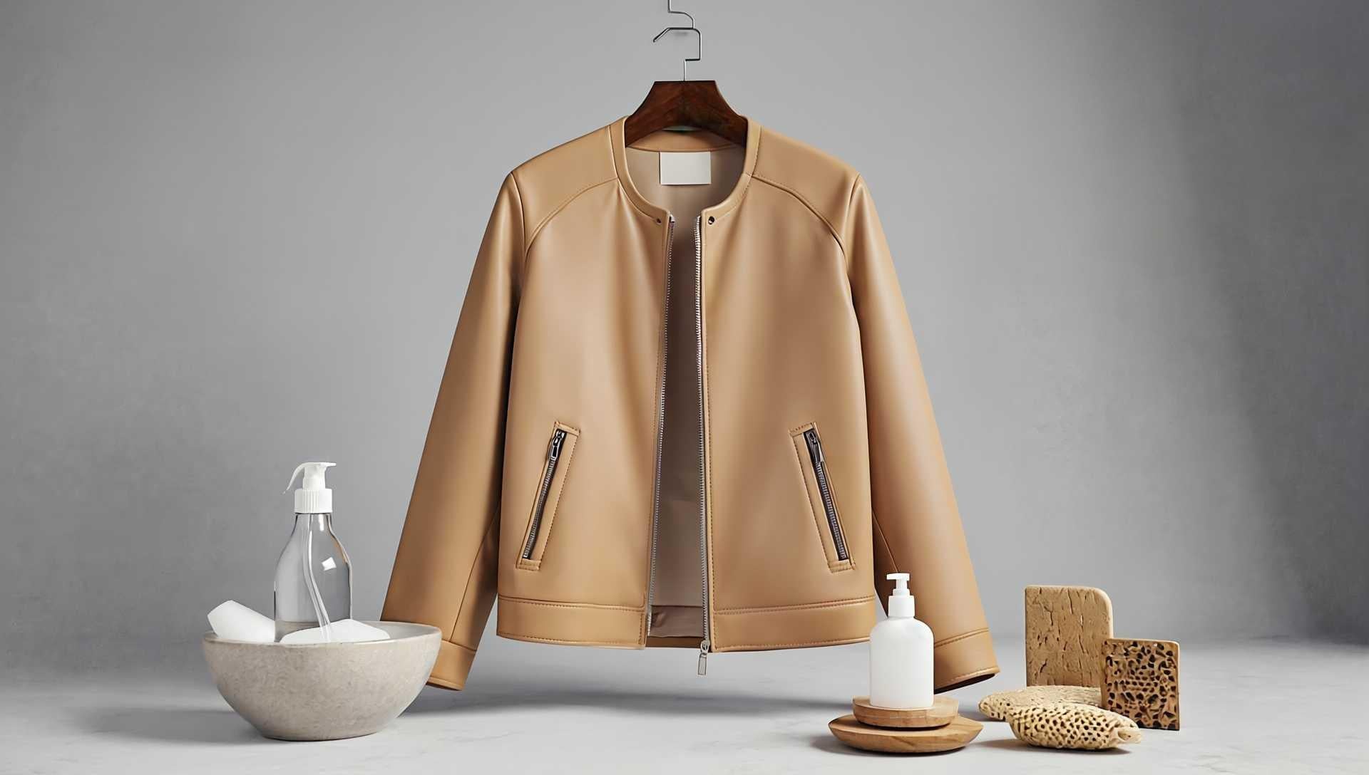 how to clean a vegan leather jacket