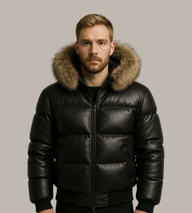 Fur Leather Jacket