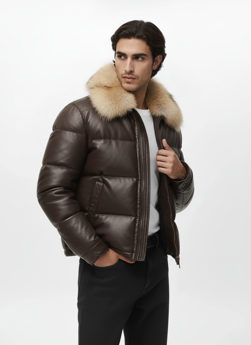 Fur Leather Jacket