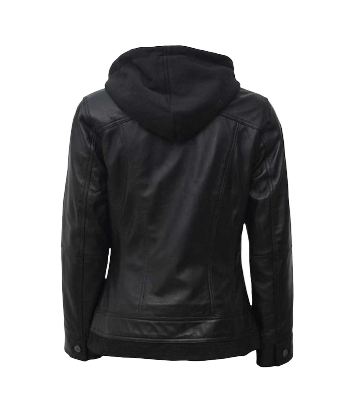 COWL - Women's Hooded Leather Jacket