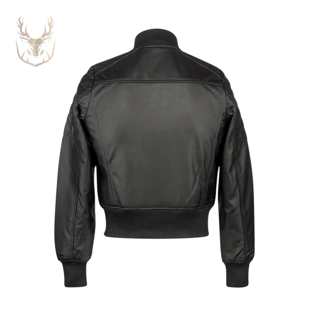 LuxeAura’s Midnight Black Bomber Jacket For Women.