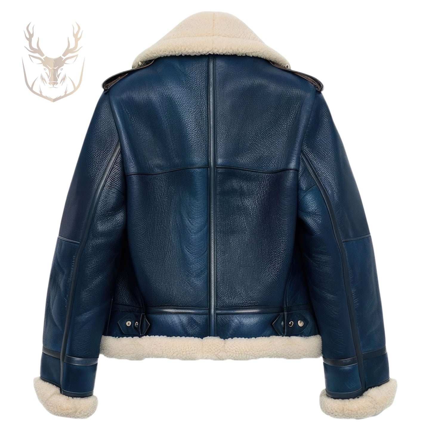 LuxeAura’s Aviator B3 Sherpa Shearling Leather Jacket For Women.