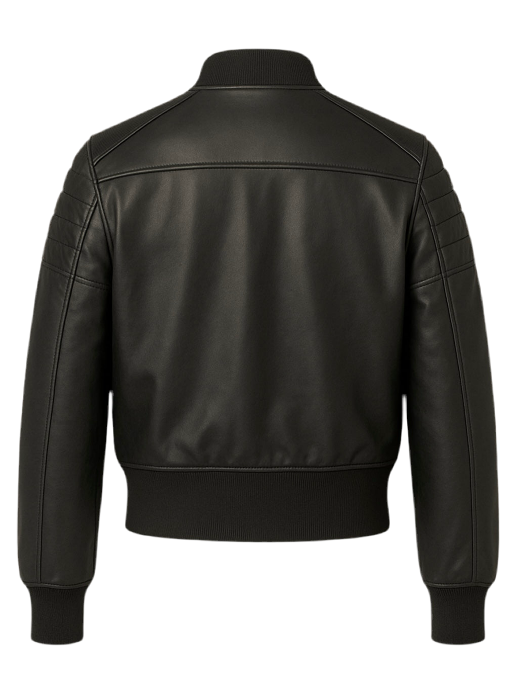 NERO – Black Bomber Leather Jacket