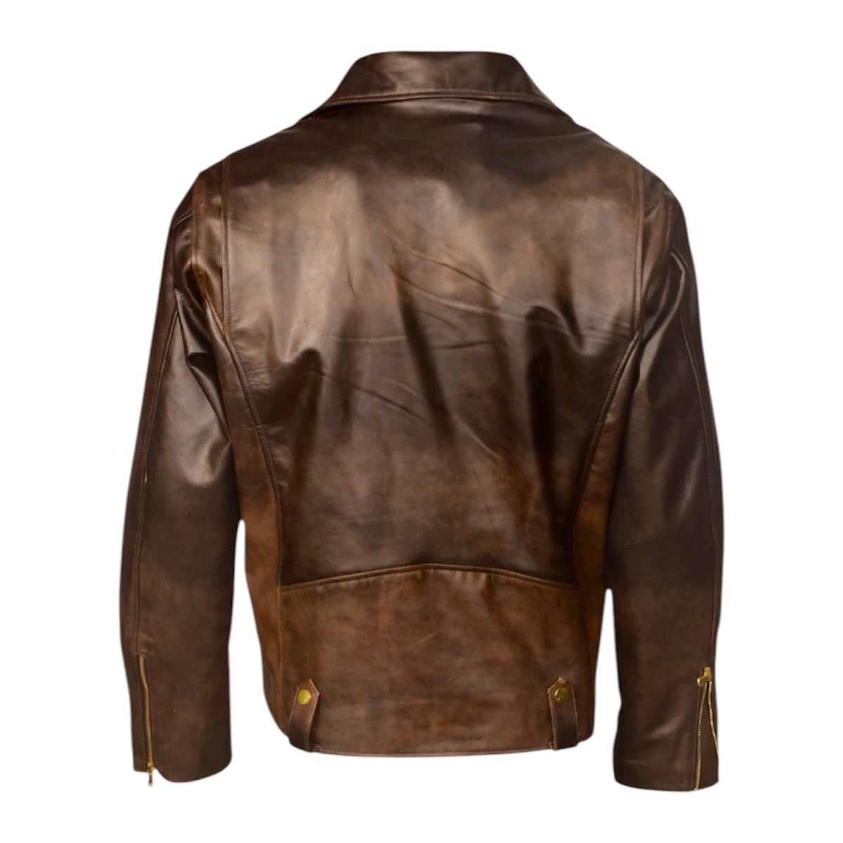 HAYMAN – Bronze Biker Leather Jacket