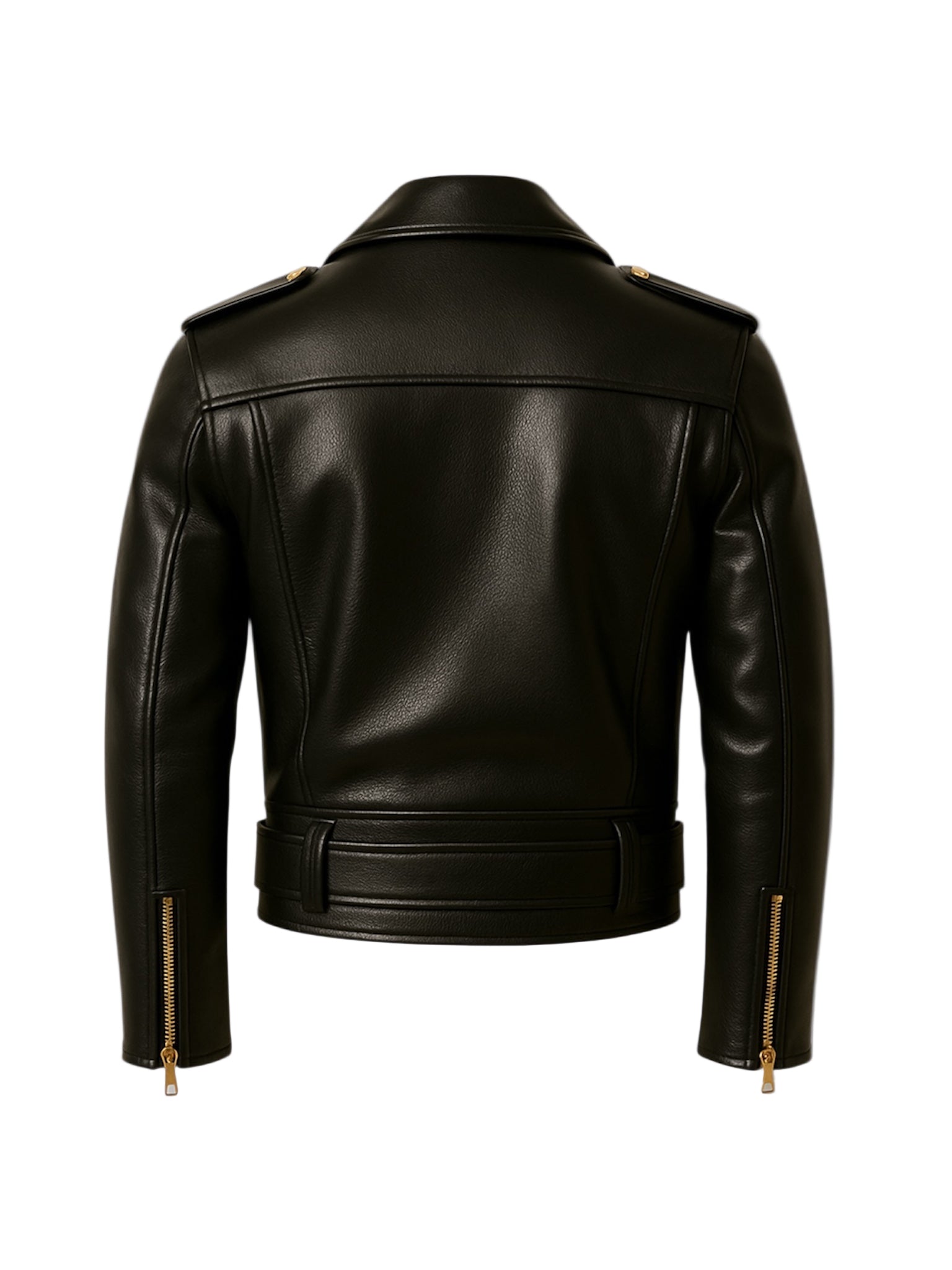 BAZEL – Biker Leather Jacket (Golden Edition)