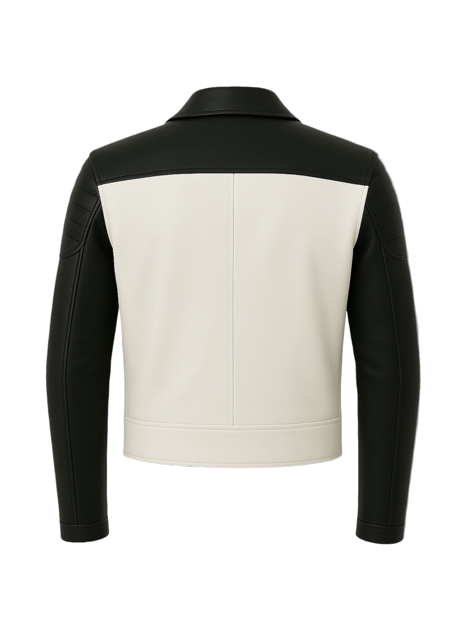 VANTOR - White & Black Biker Jacket