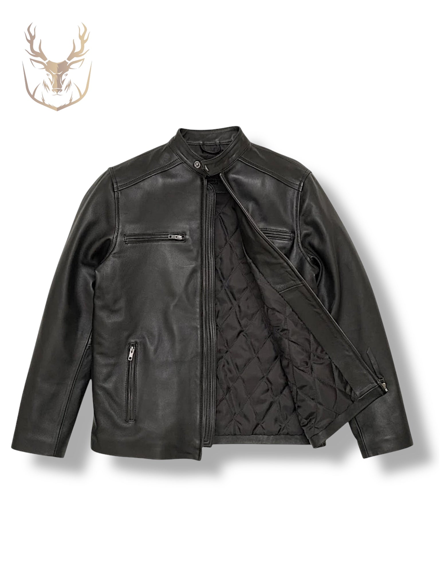 RAVEN - Black Racer Leather Jacket