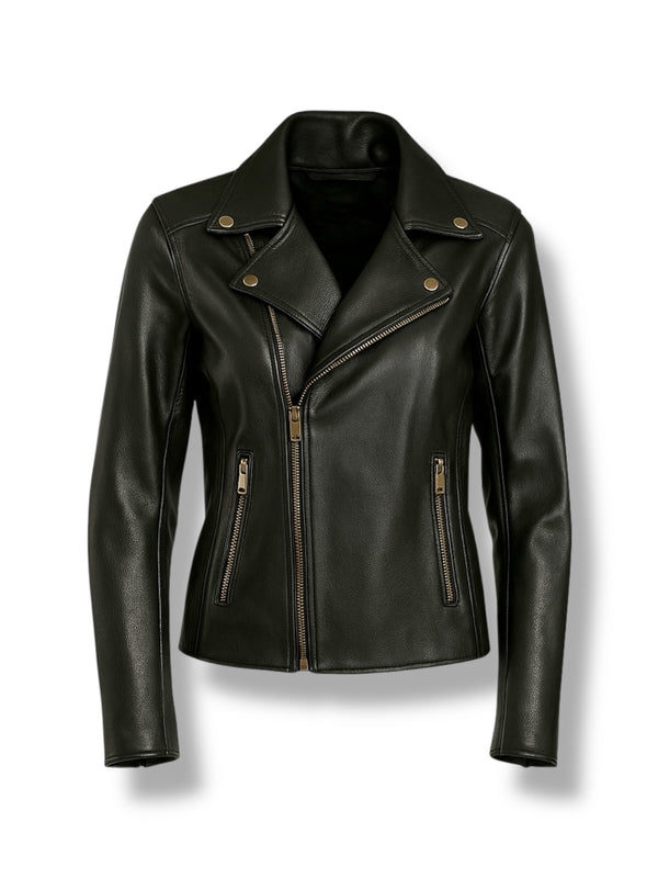LuxeAura’s STRUX – Biker Leather Jacket