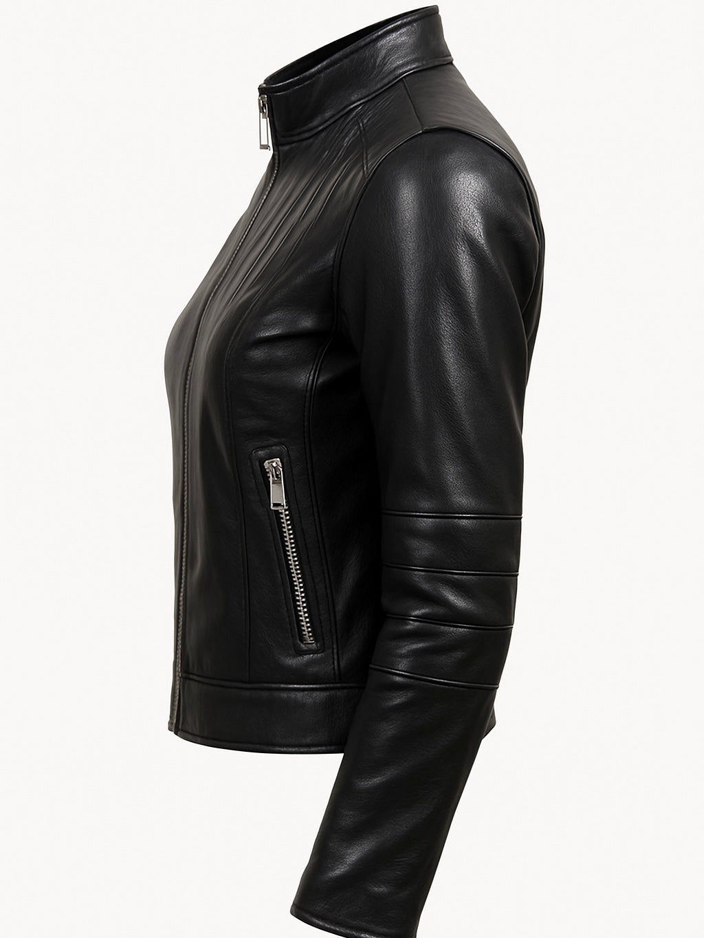 ASTRA – Black Cafe Racer Leather Jacket