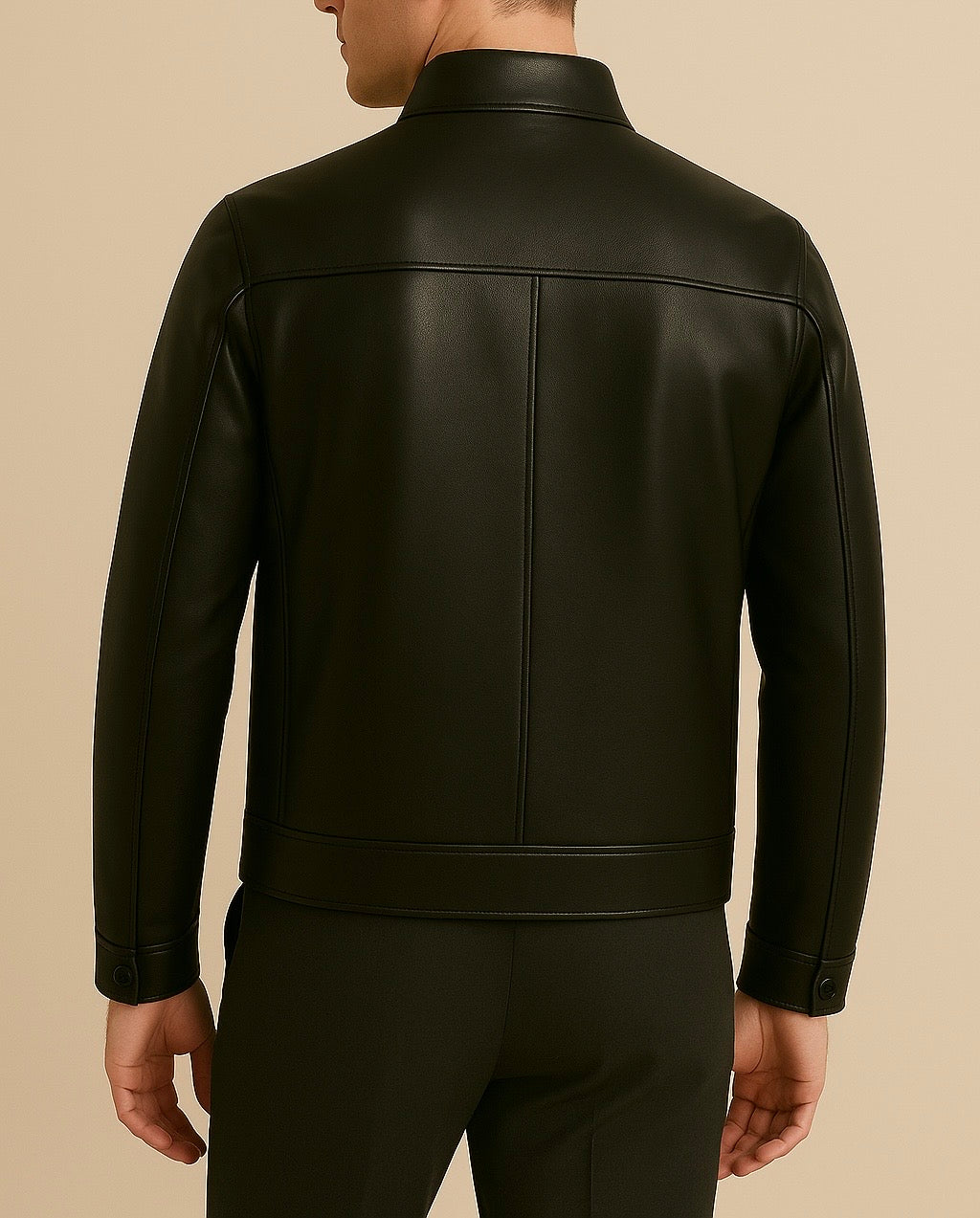 PRIME –  Café Racer Leather Jacket