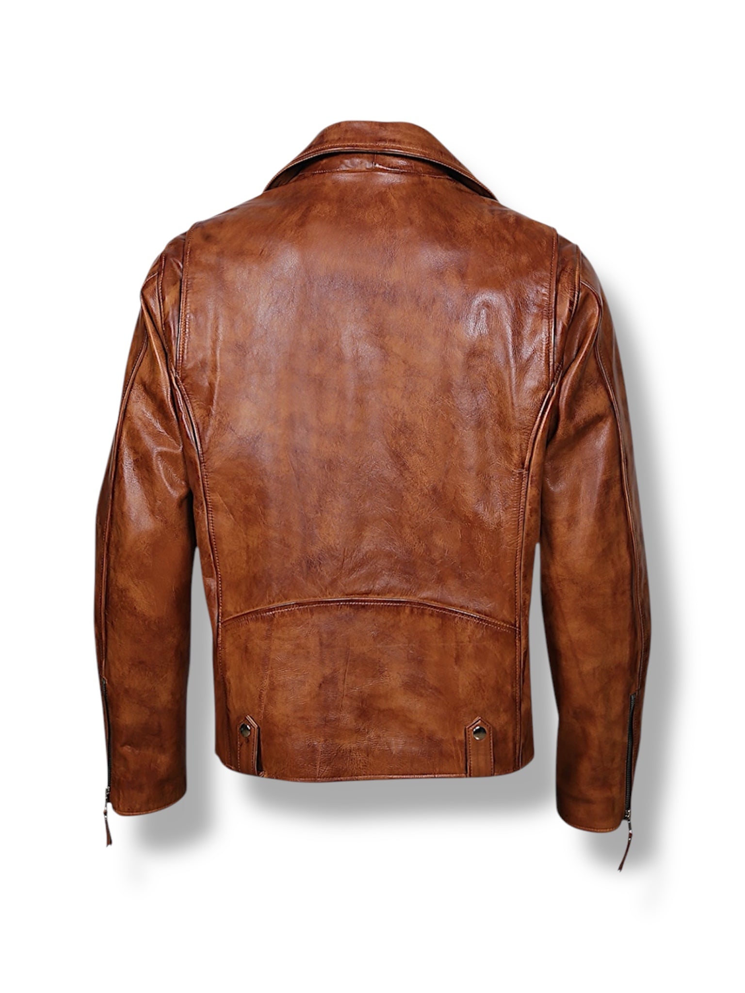 RUSTBORN – Rugged Biker Leather Jacket