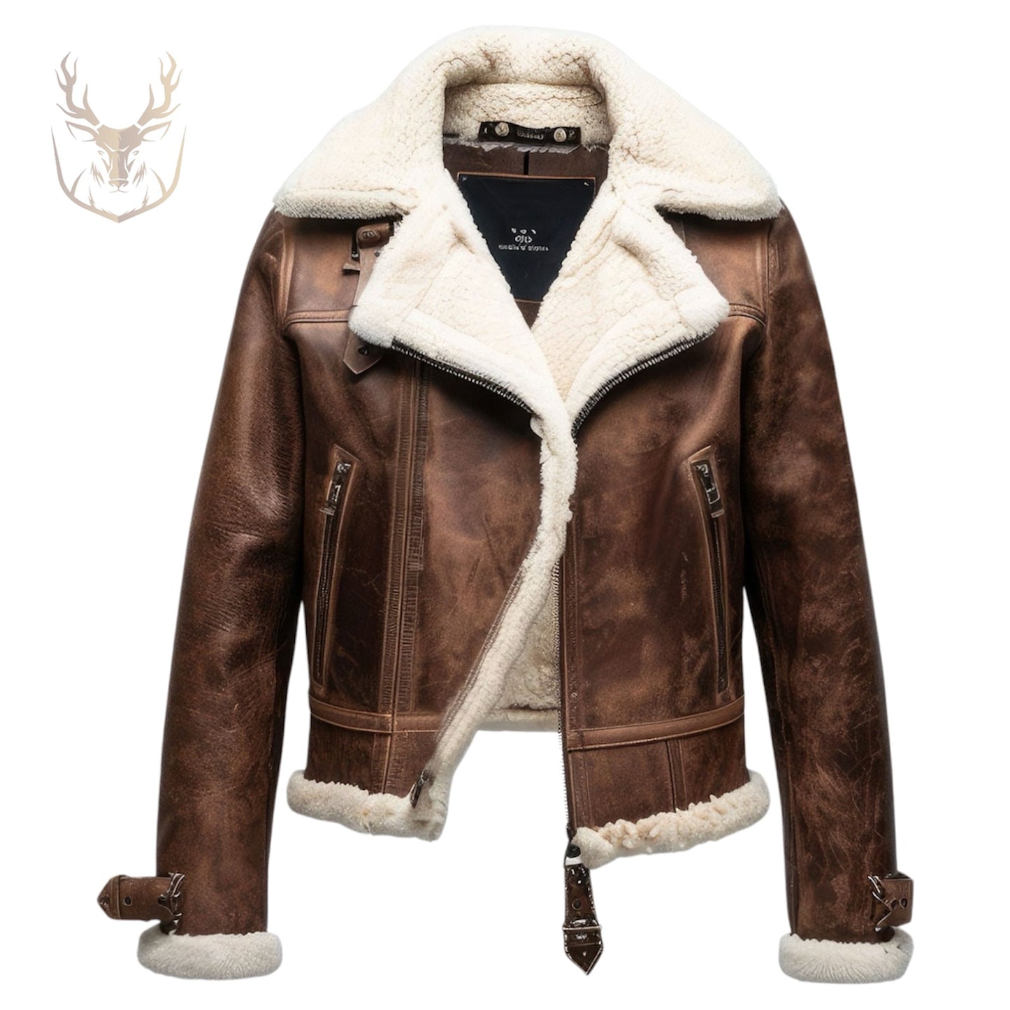 LuxeAura’s B3 Sherpa Shearling Jacket For Women.