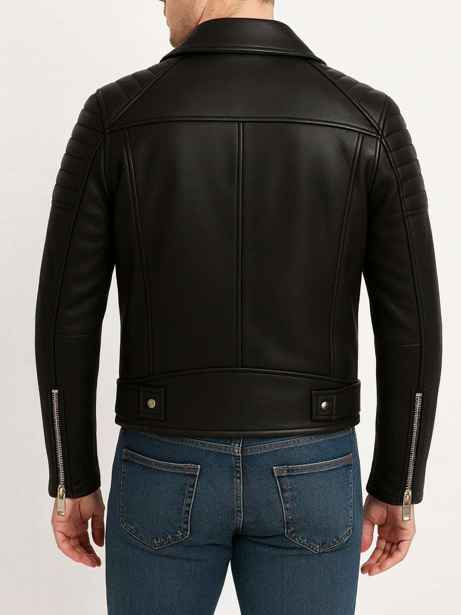 ROUGE – Classic Biker Jacket For Men