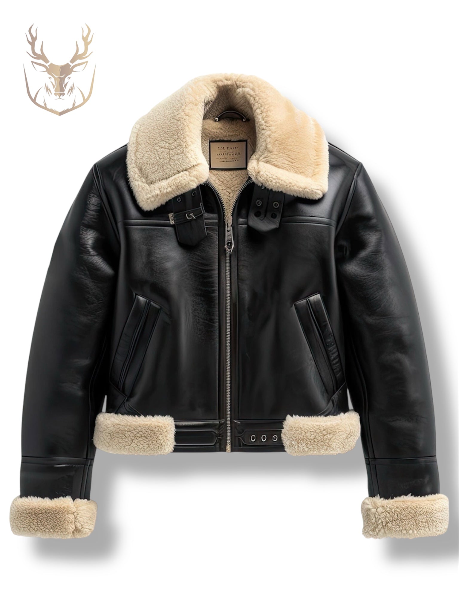 BLACKBIRD –  Black B3 Aviator Leather Jacket