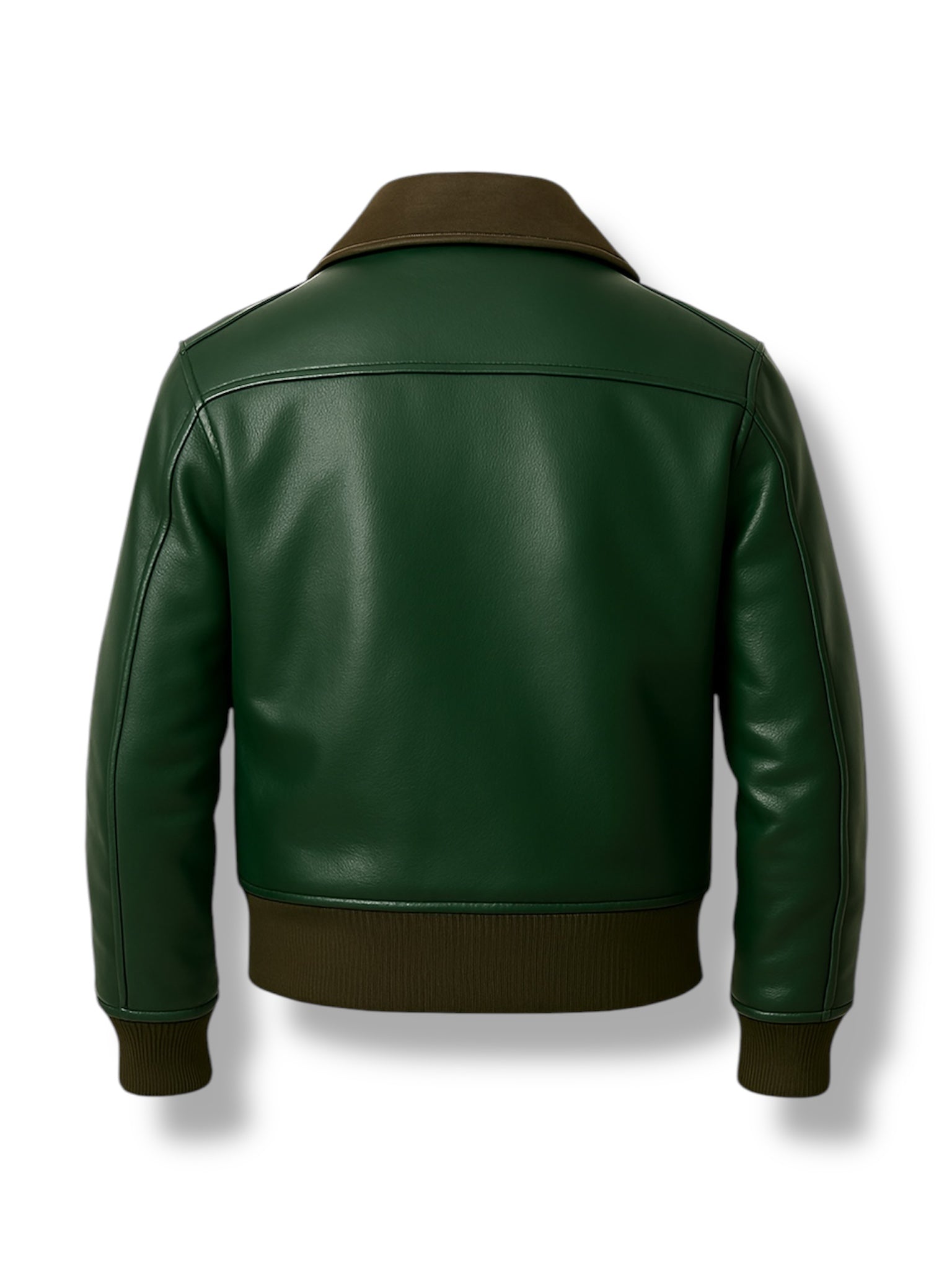 MOSSIL – Forest Green Leather Jacket