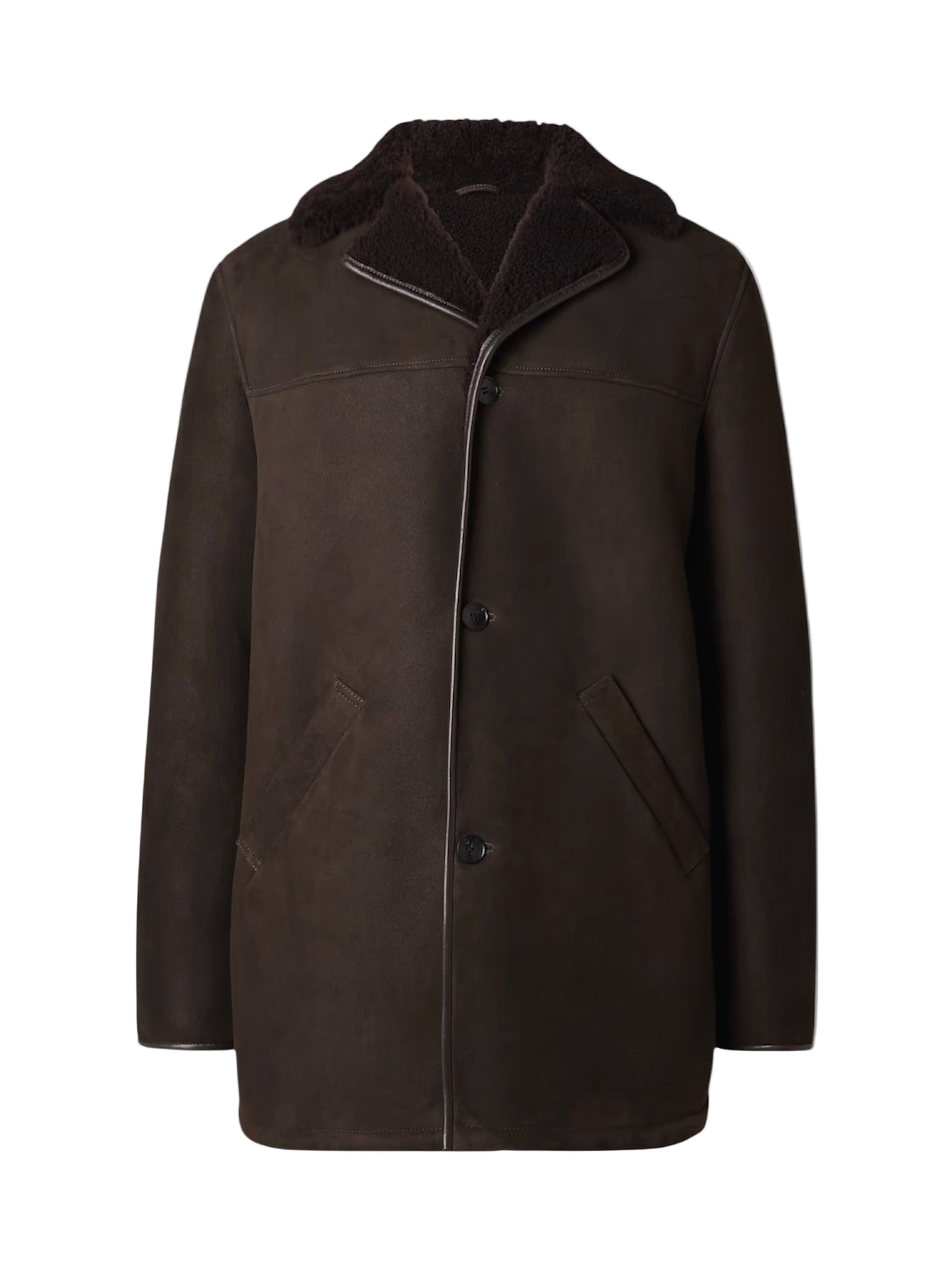 LUSAR - The Brown Shearling Overcoat