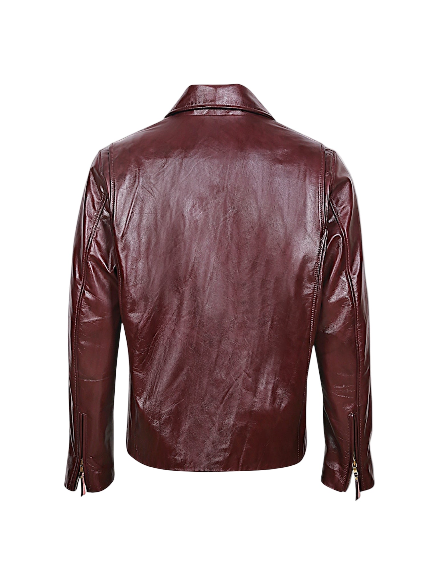 VELMOR – Maroon Classic Leather Jacket