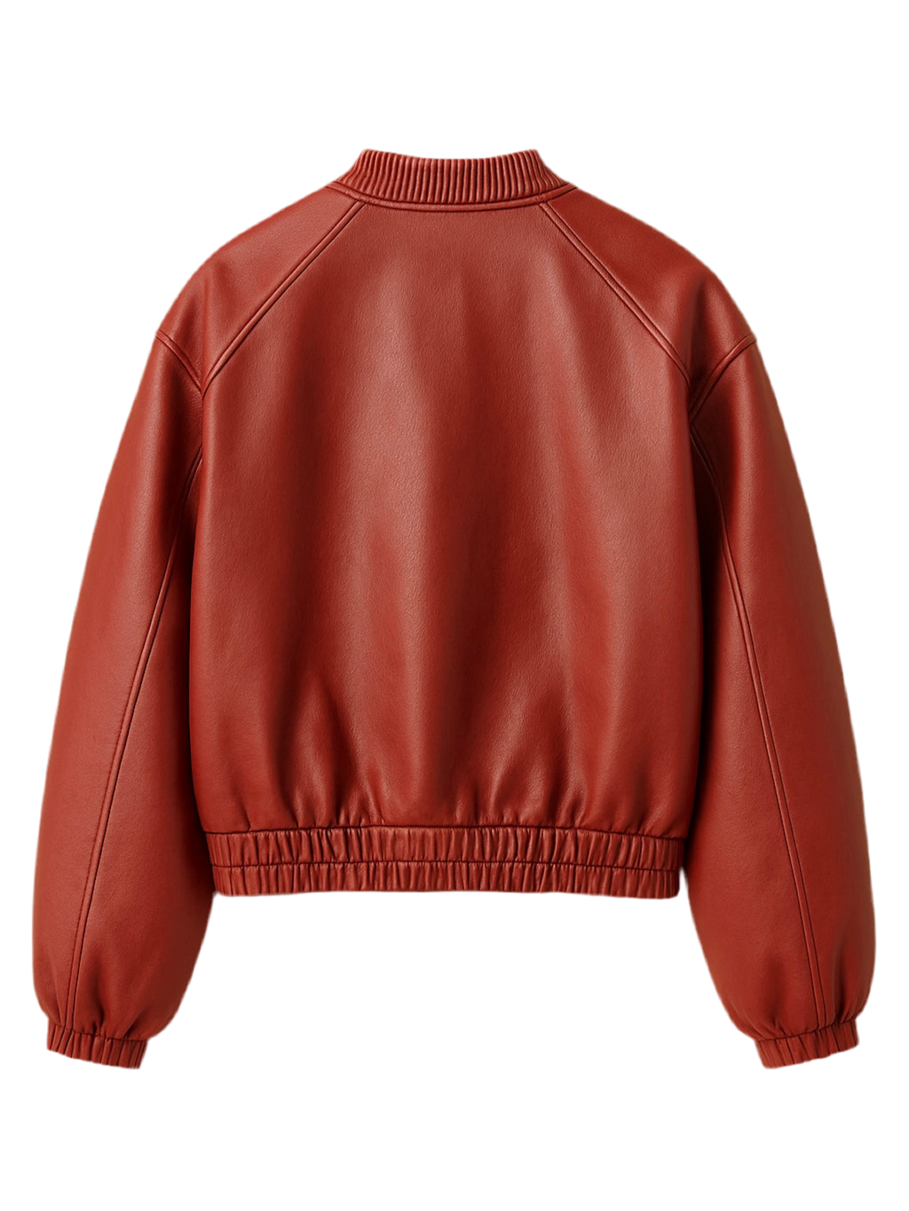RUDY – Red Bomber Leather Jacket