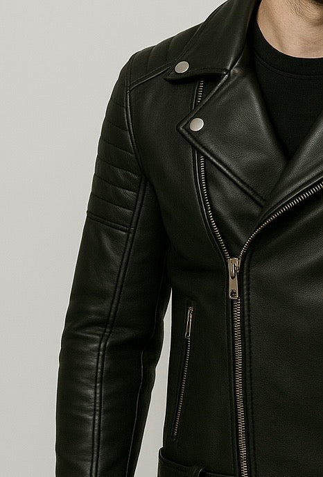 ROUGE – Classic Biker Jacket For Men