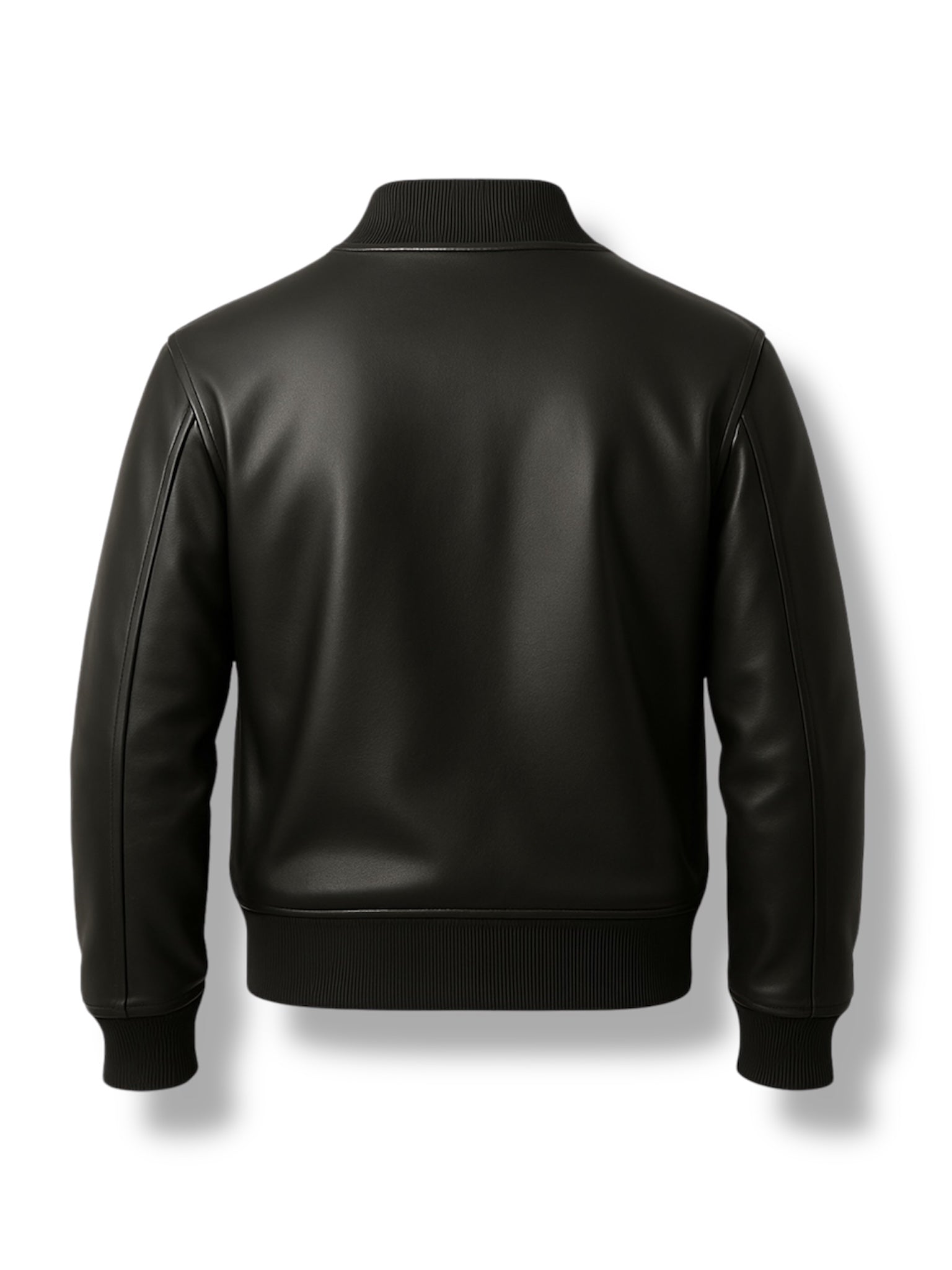 NOIR – Black Bomber Leather Jacket