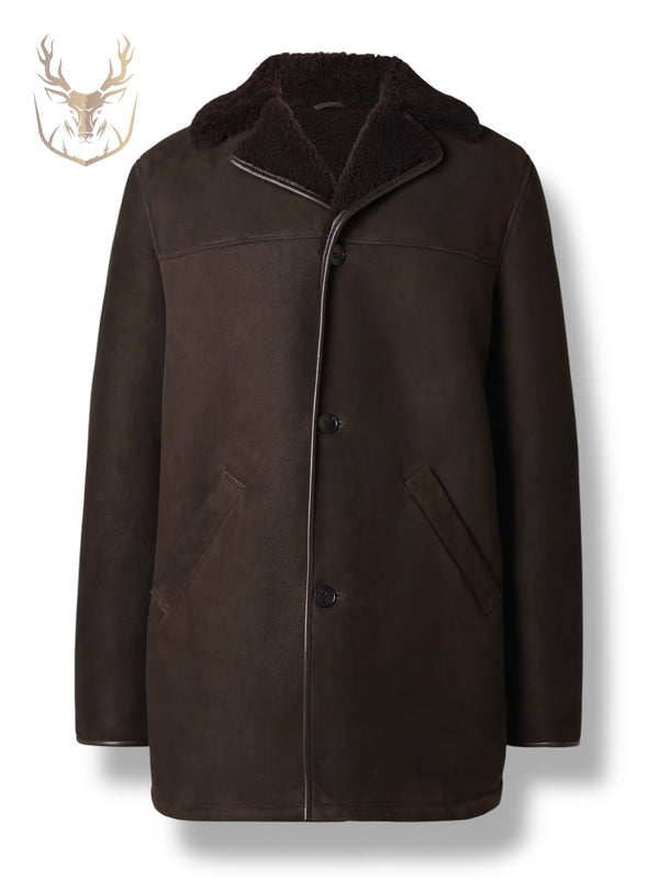 LuxeAura’s LUSAR - The Shearling Overcoat.