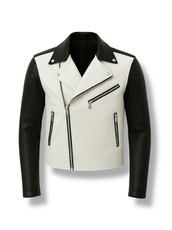 LuxeAura’s VANTOR – Biker Leather Jacket