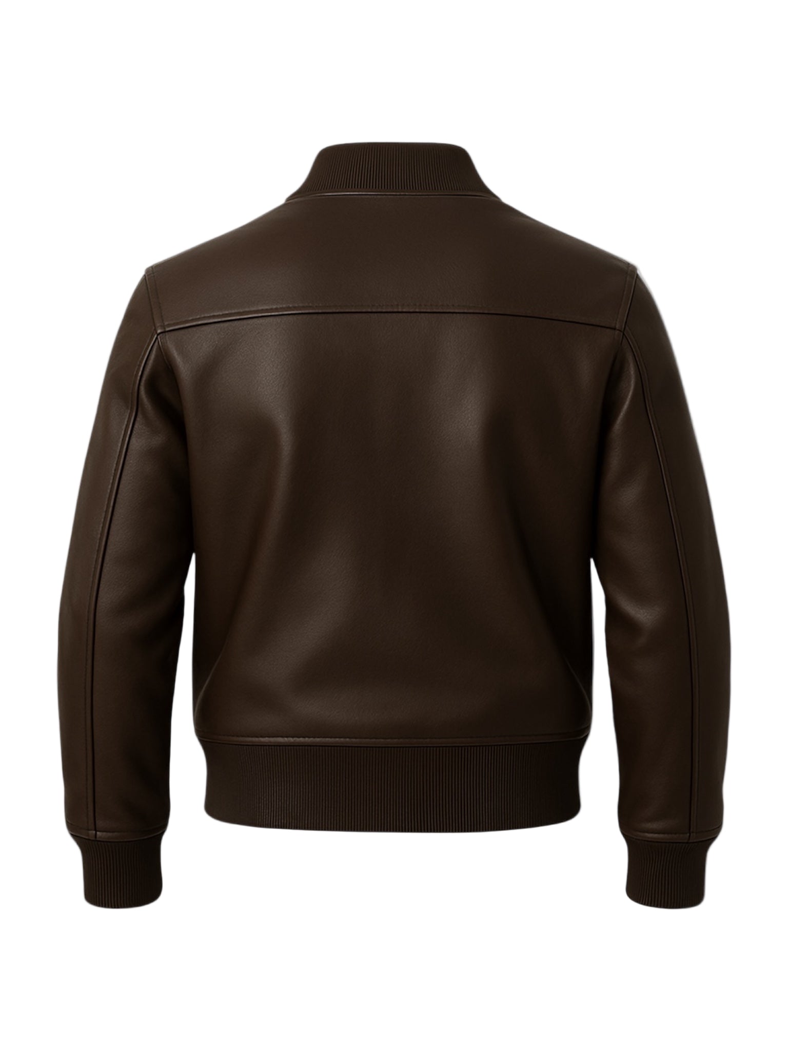 BRAVEN - Brown Bomber Leather Jacket