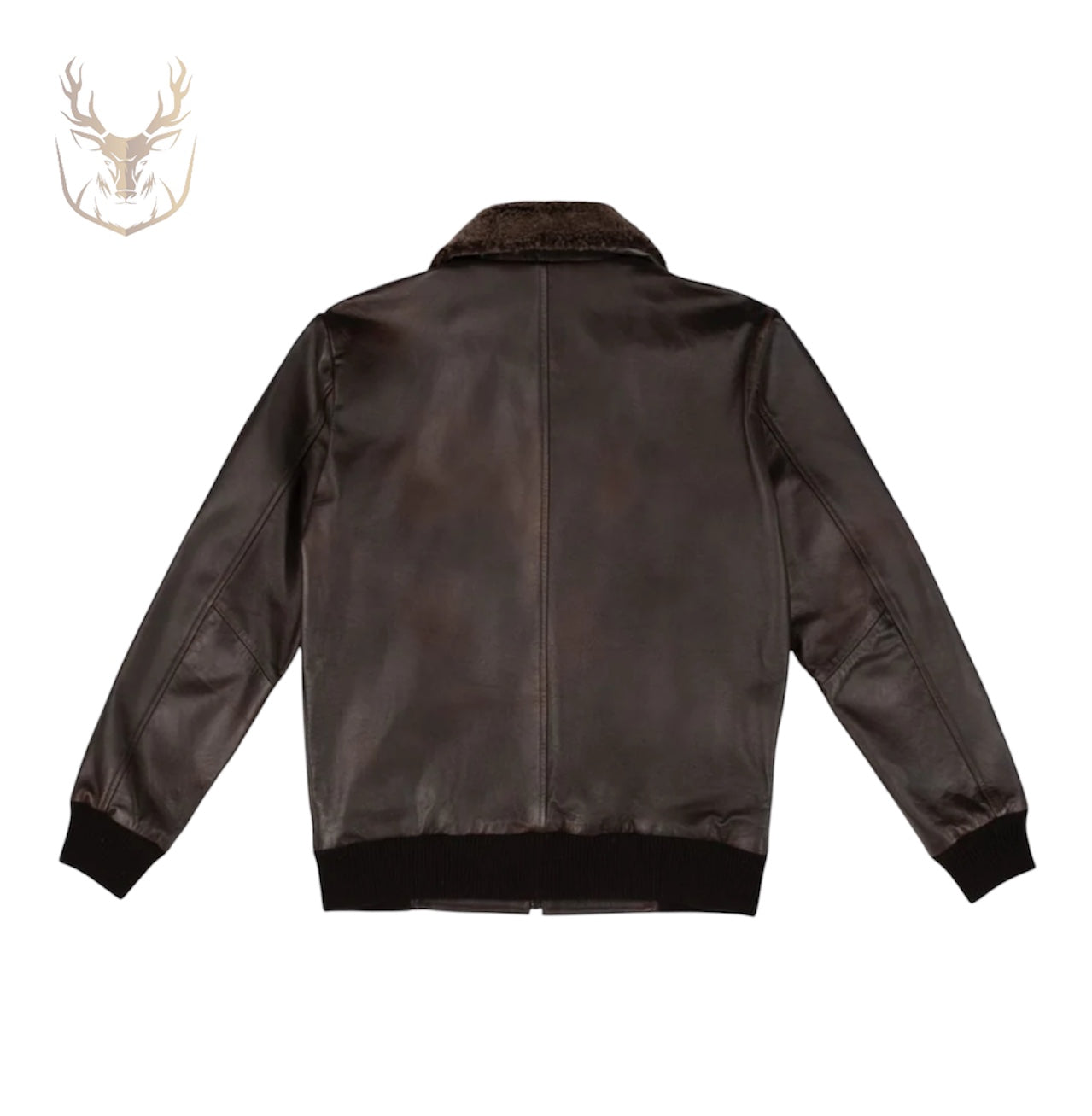 LuxeAura’s Brown Flight Aviator Jacket For Men.