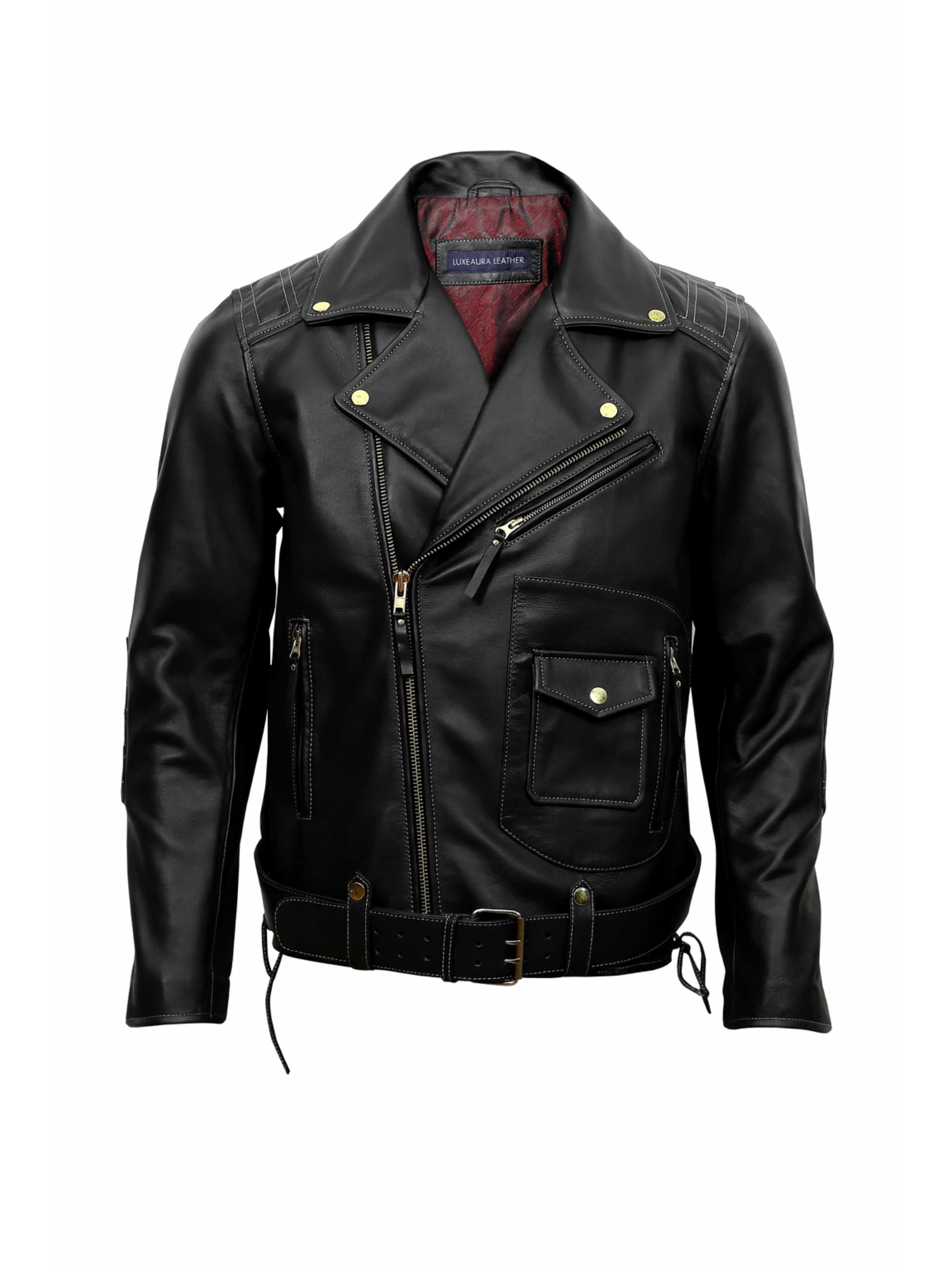 IRONHIDE - Signature Black Biker Jacket