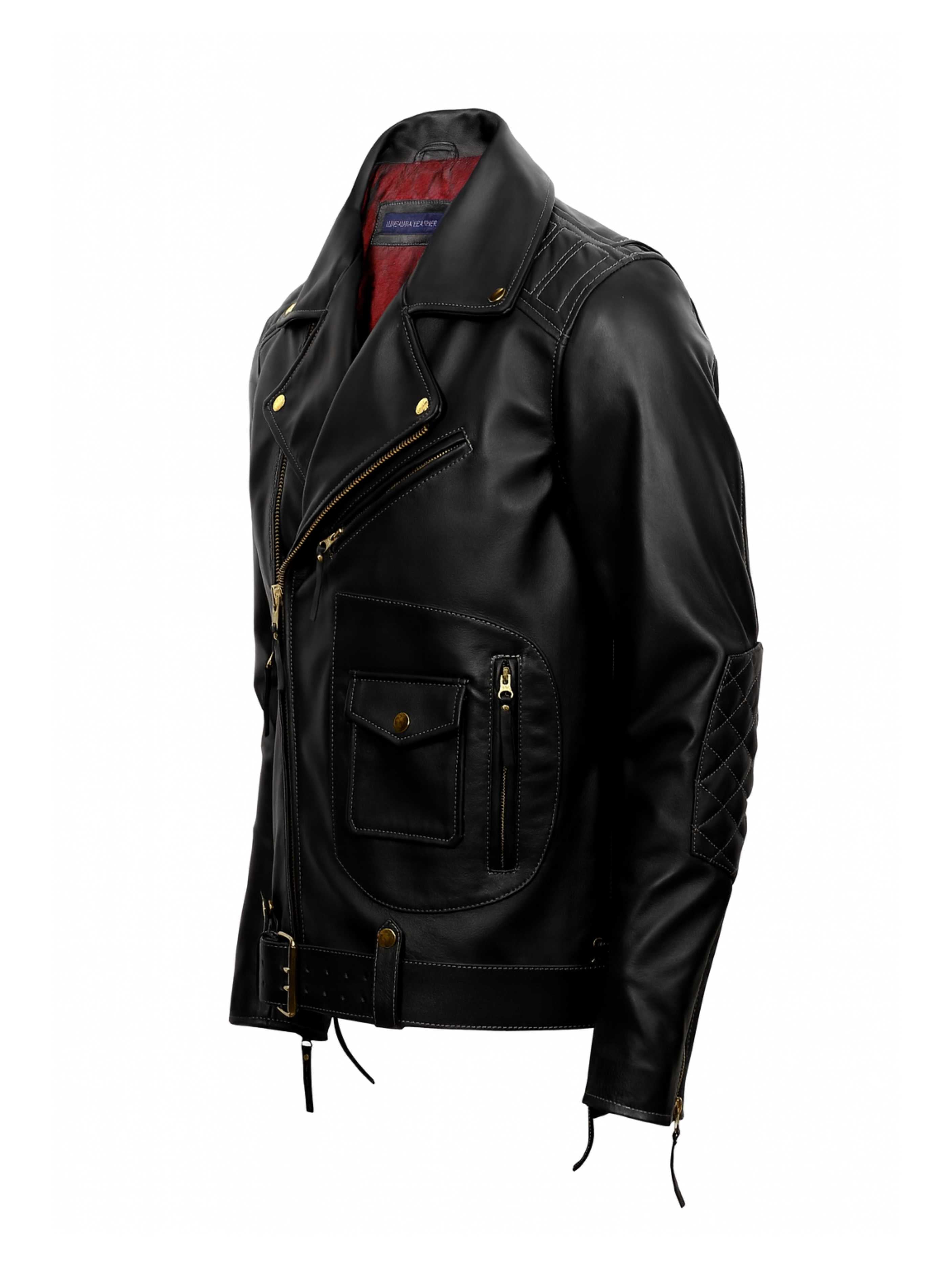 IRONHIDE - Signature Black Biker Jacket
