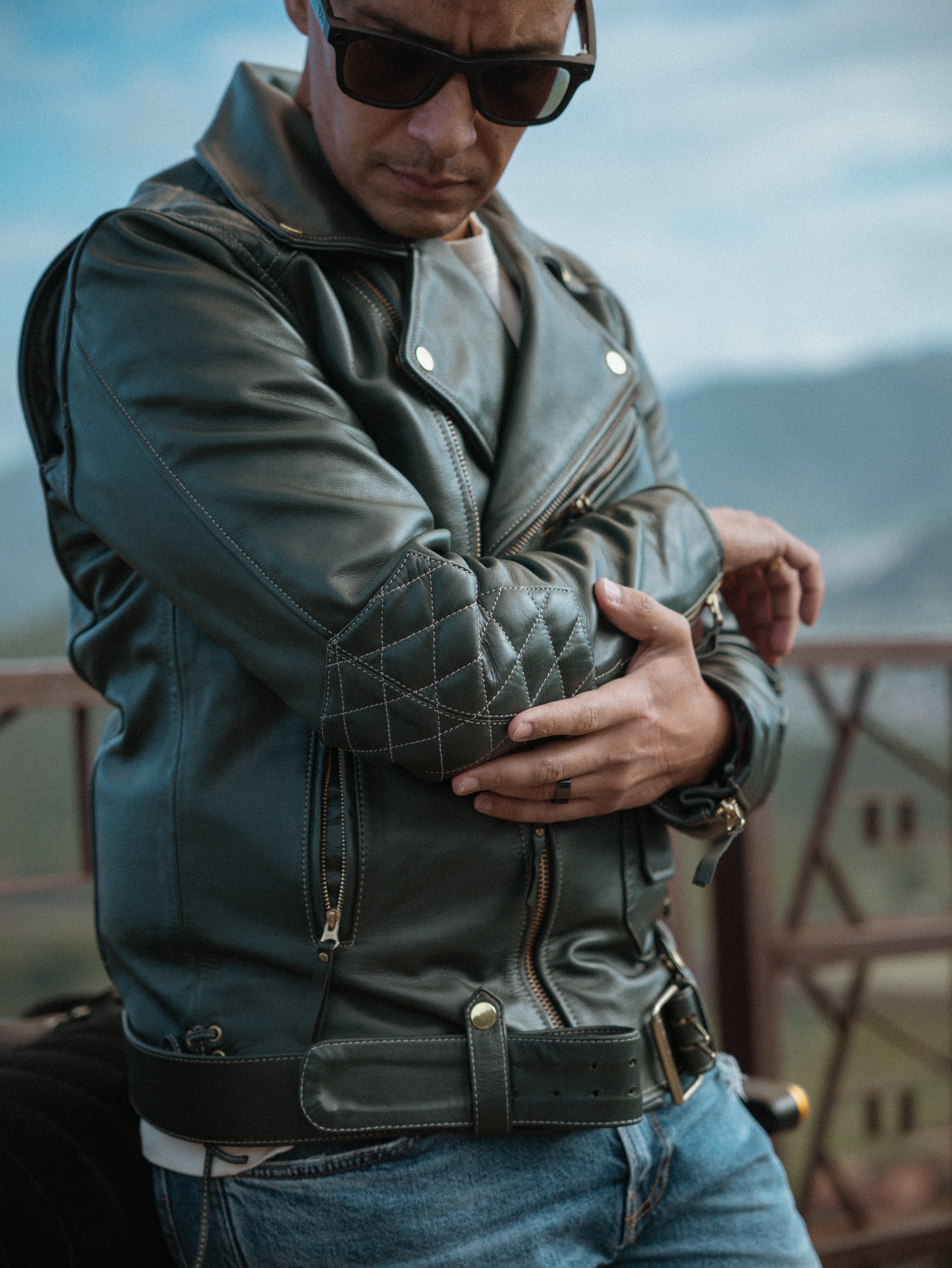 IRONHIDE - Signature Biker Leather Jacket